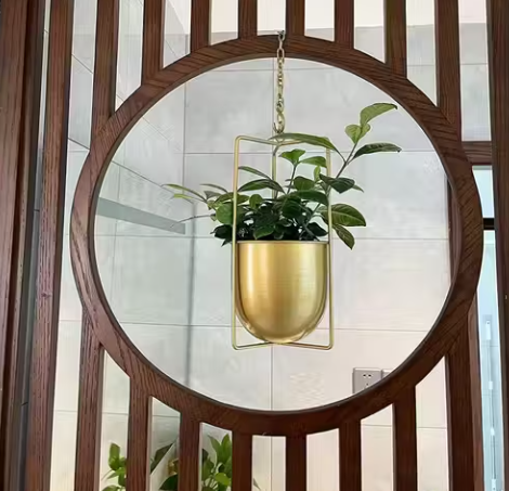 Decorative Hanging Planter Metal Design Modern Art Home Decor