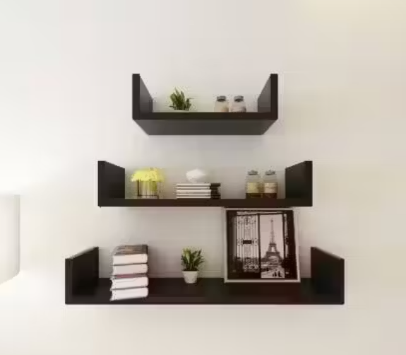 Fine Quality Wooden Hanging Wall Shelf