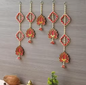 Floral Wall Hanging Decorations for Mandir Home Festival Set of 5
