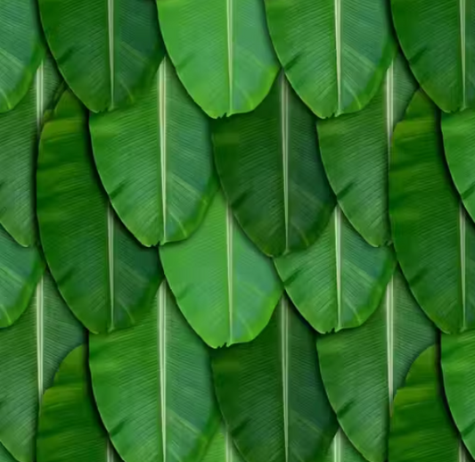 Banana Leaf Backdrop Cloth for Pooja and Festival Decoration 8x5 Feet