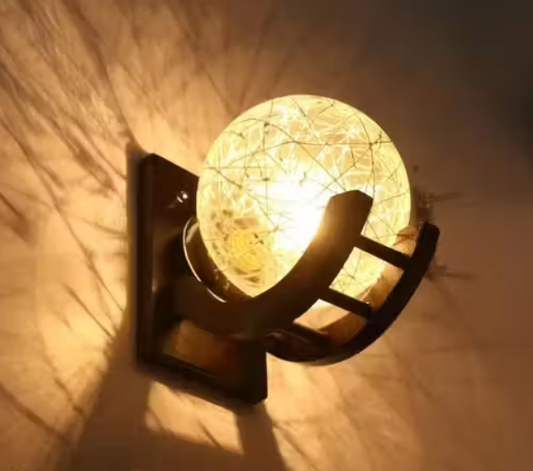 Wallchiere Wall Lamp Without Bulb White Glass Finish