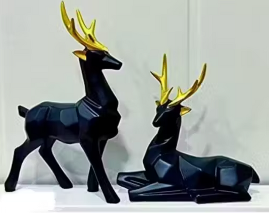 Deer Showpiece Set Premium (Pack of 2)