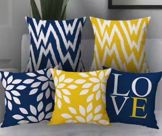 Printed Sofa Decorative Pillow Cushion Covers